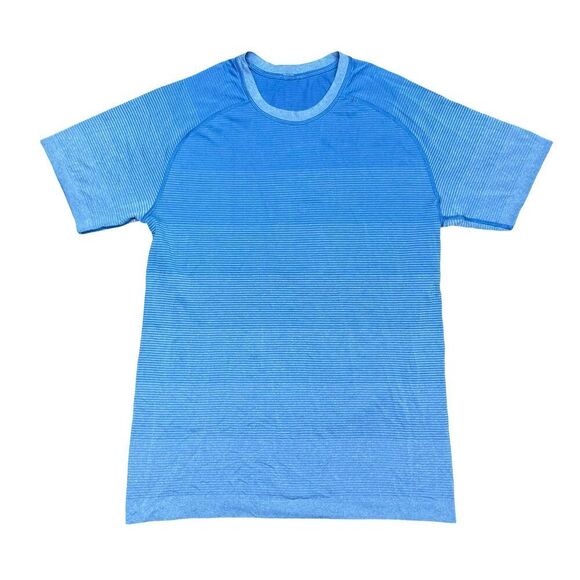 Lululemon Men's Static Storm Stripe Metal Vent Tech Short Sleeve 2.0 Shirt M - Picture 1 of 7